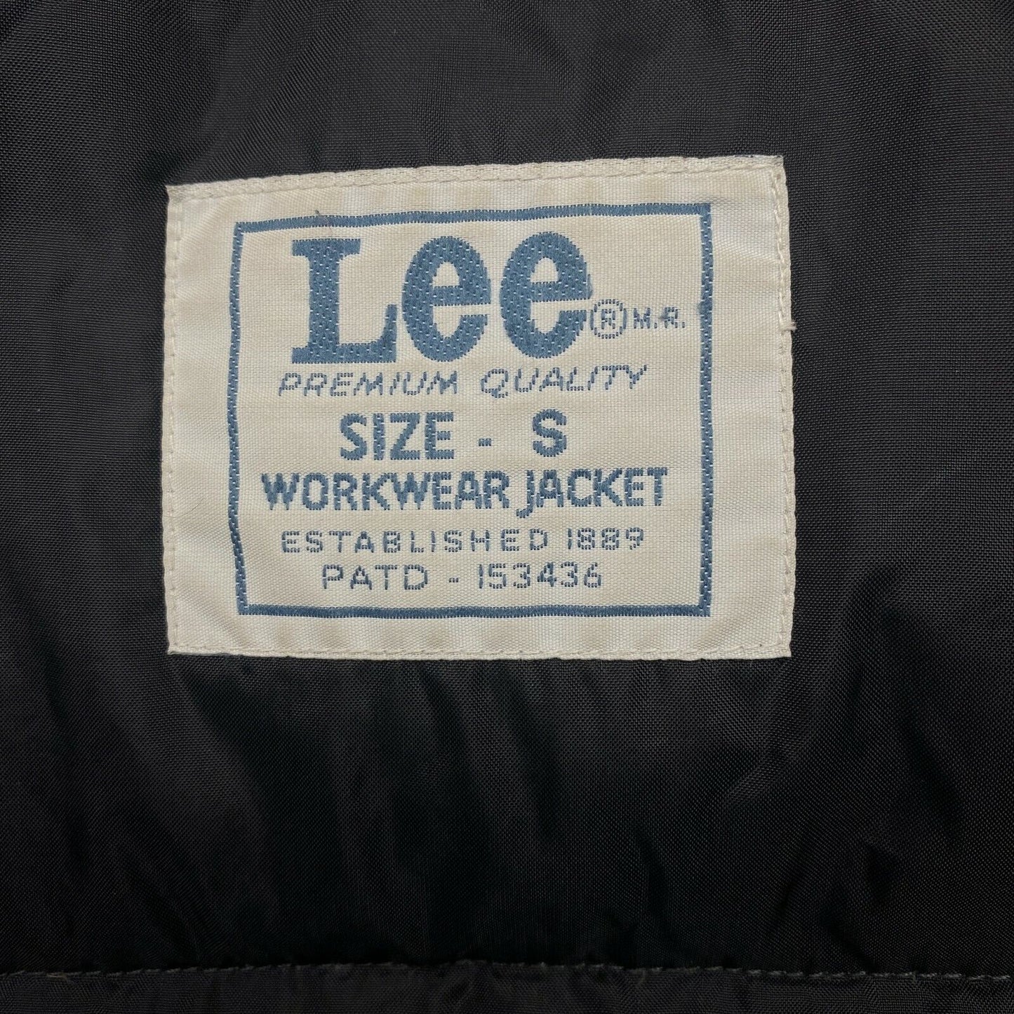 Lee WORKWEAR Black Hooded Down Padded Puffer Coat Jacket Size S