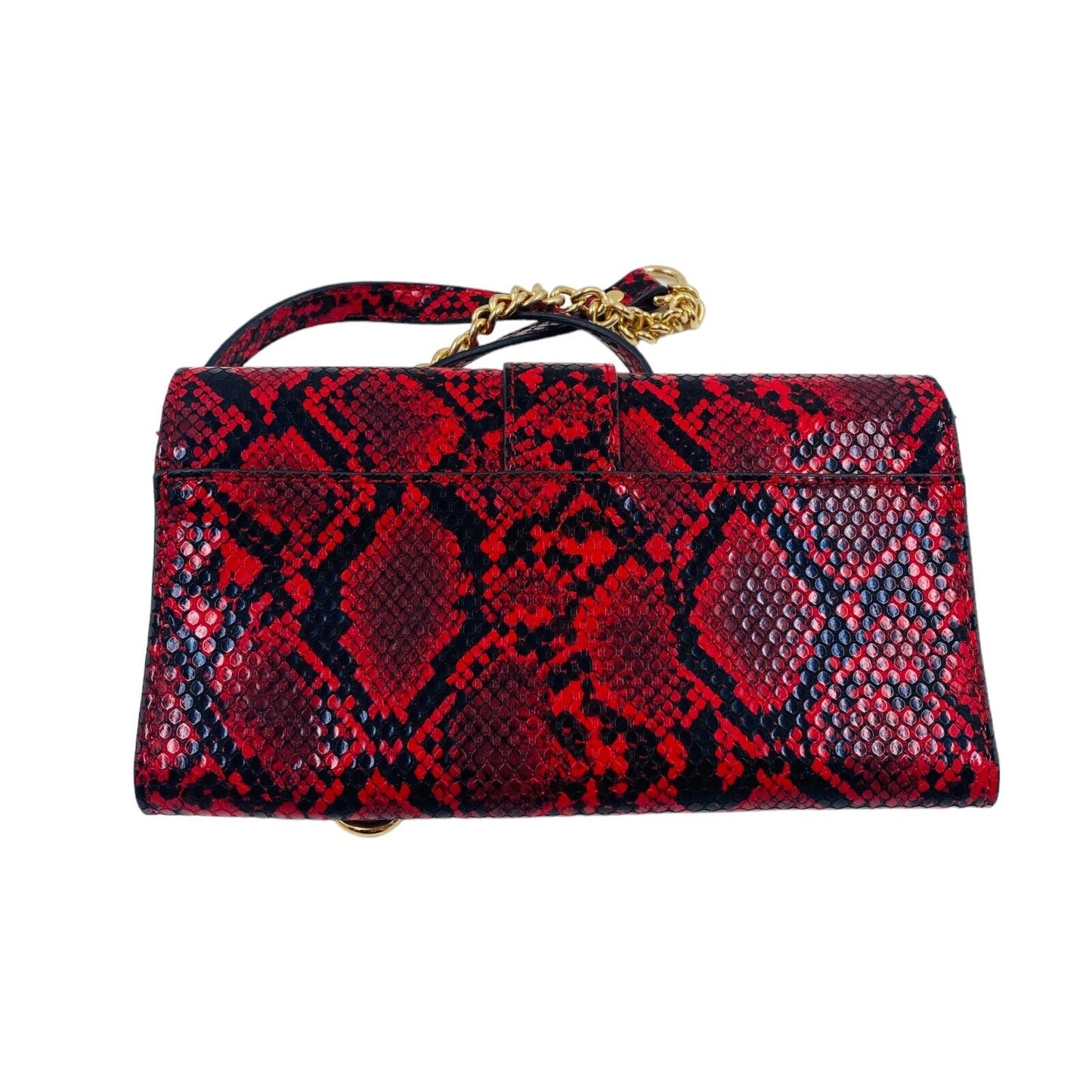 ROCCOBAROCCO Red Eco Leather Wallet Clutch Bag