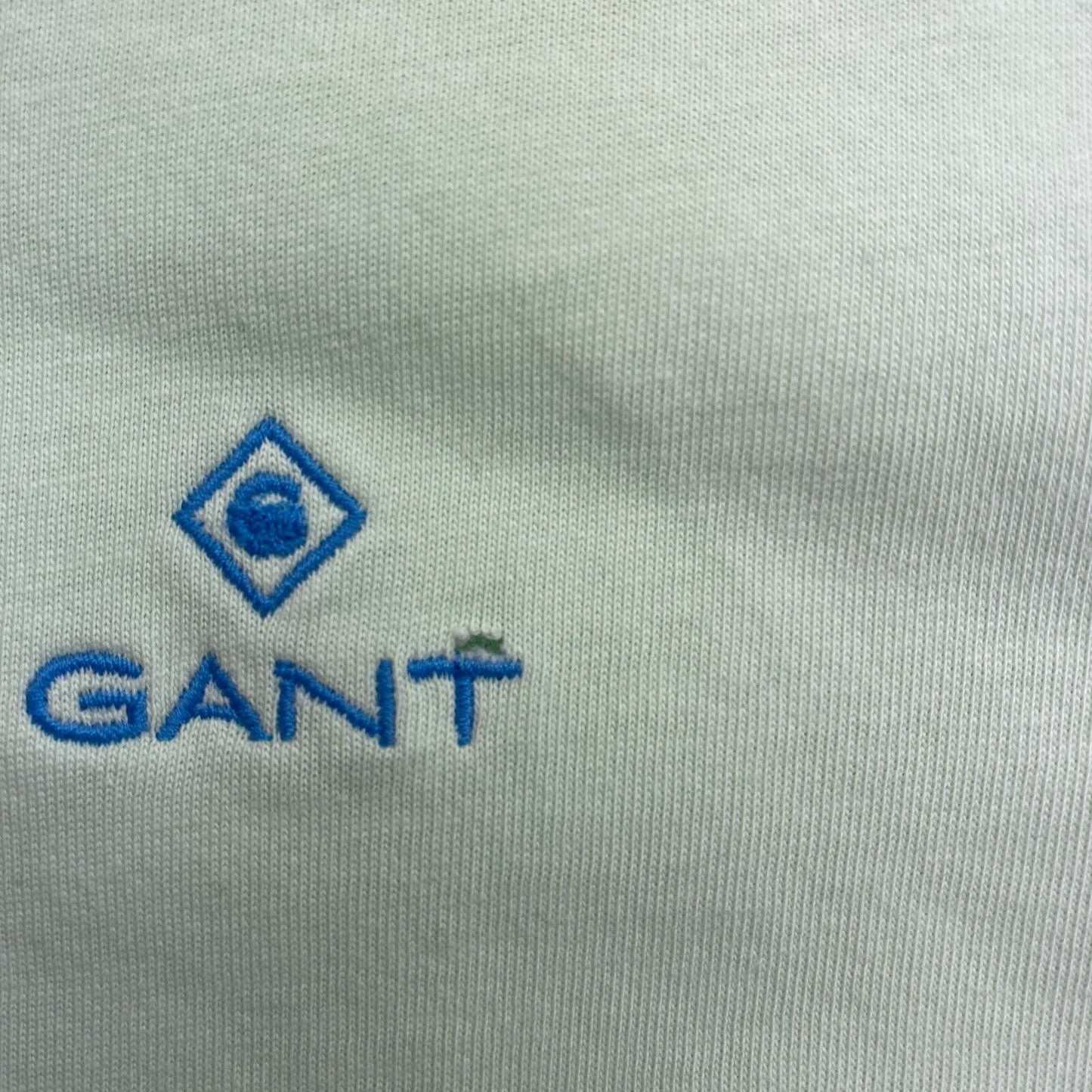 GANT Men Light Green Contrast Logo Crew Neck Short Sleeves T Shirt Size L