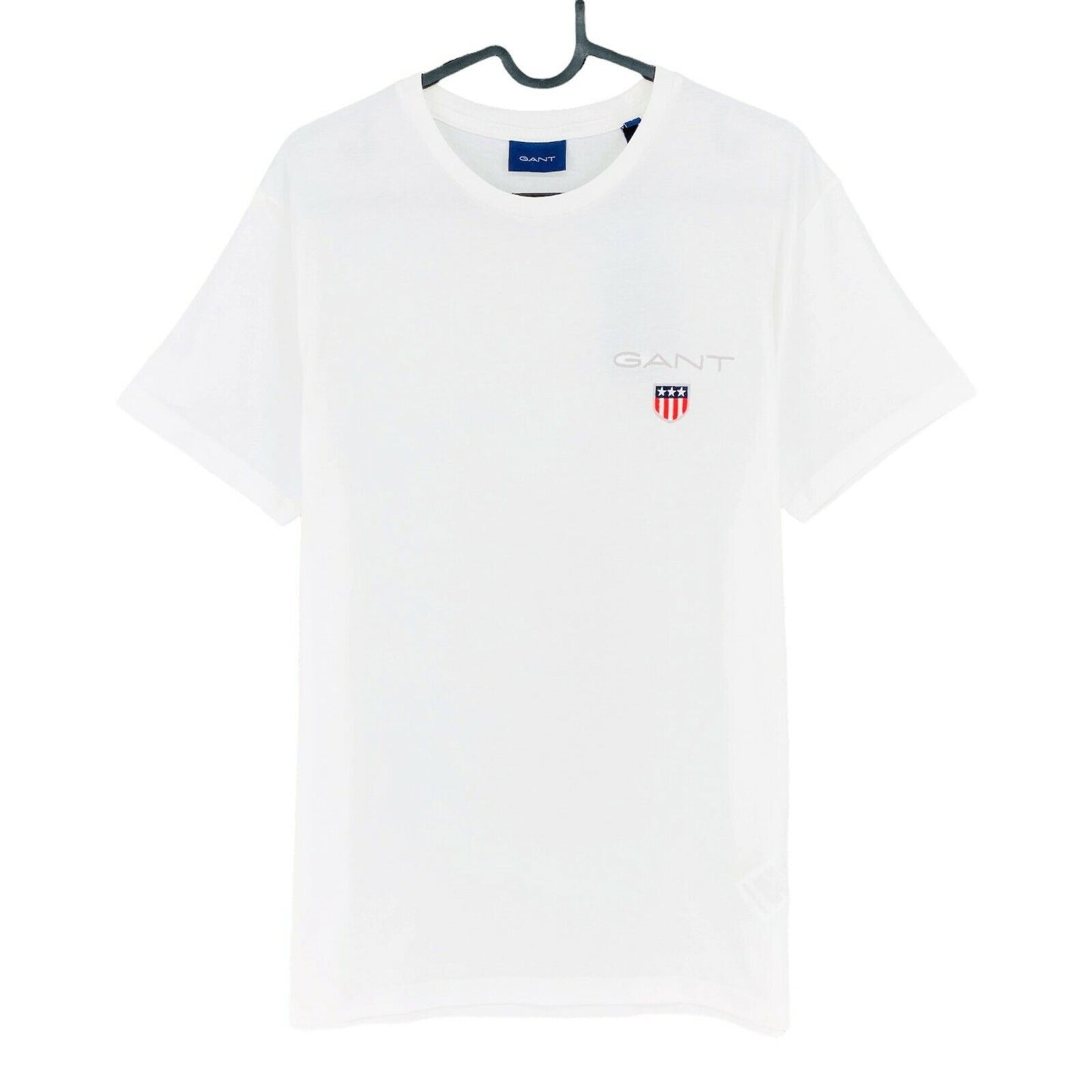 GANT White Medium Shield Crew Neck T Shirt Size S