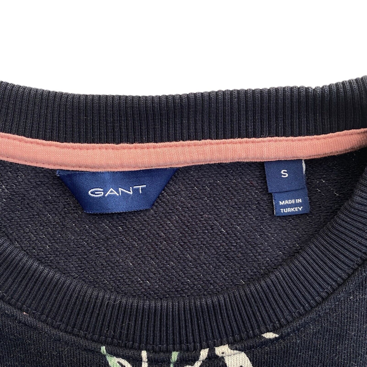 GANT Pull à col rond imprimé floral bleu marine Taille S