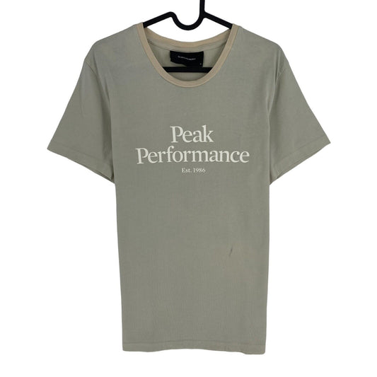 PEAK PERFORMANCE Men Light Grey Original Crew Neck Short Sleeves T Shirt Size M