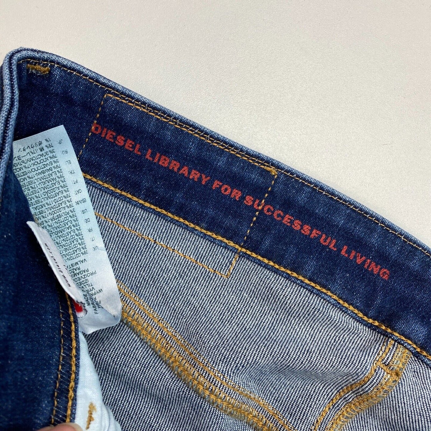 DIESEL Dunkelblaue Super Skinny Jeans Größe W27 L32