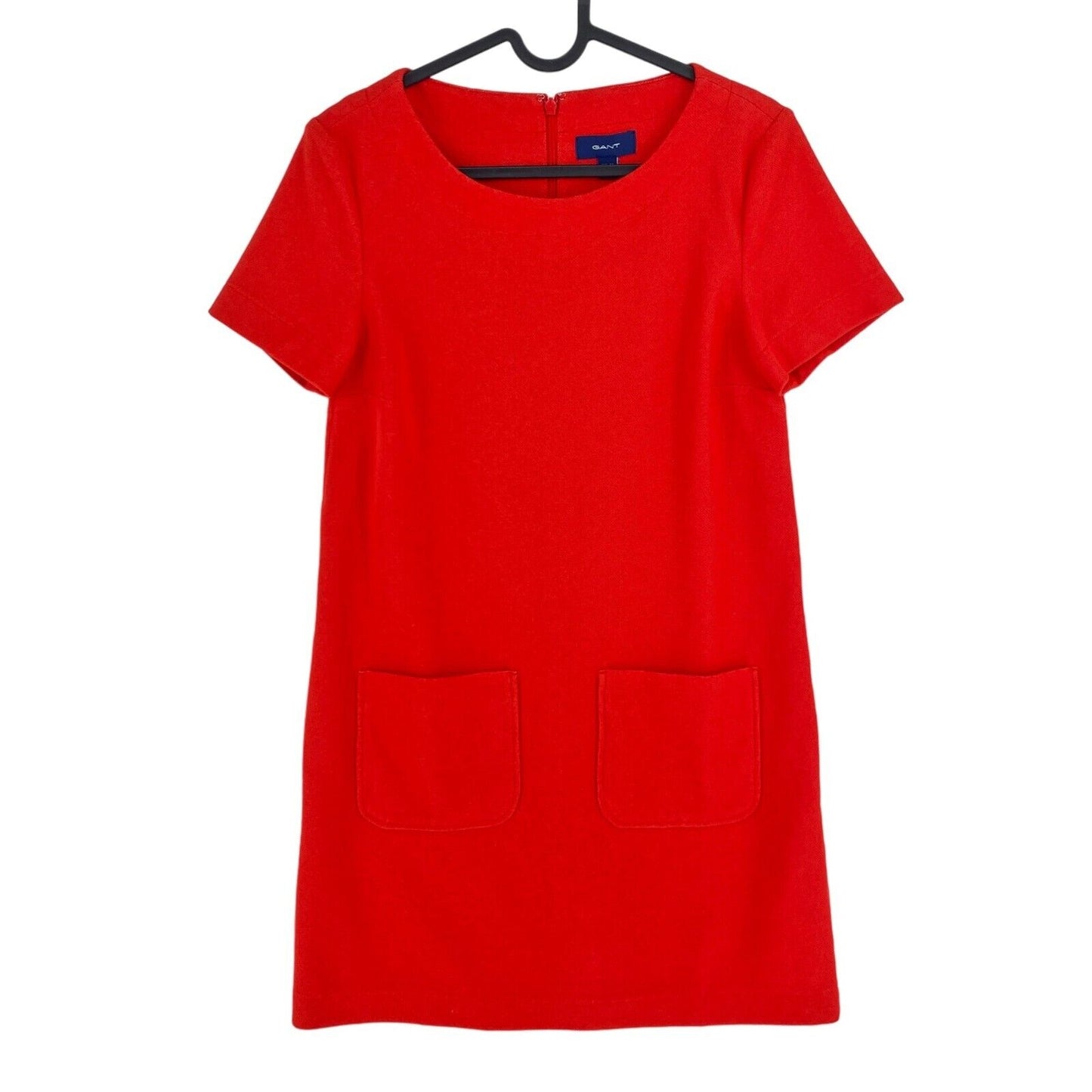 GANT Red Tech Prep Jersey Pique Shift Dress Size EU 34 UK 6 US 4