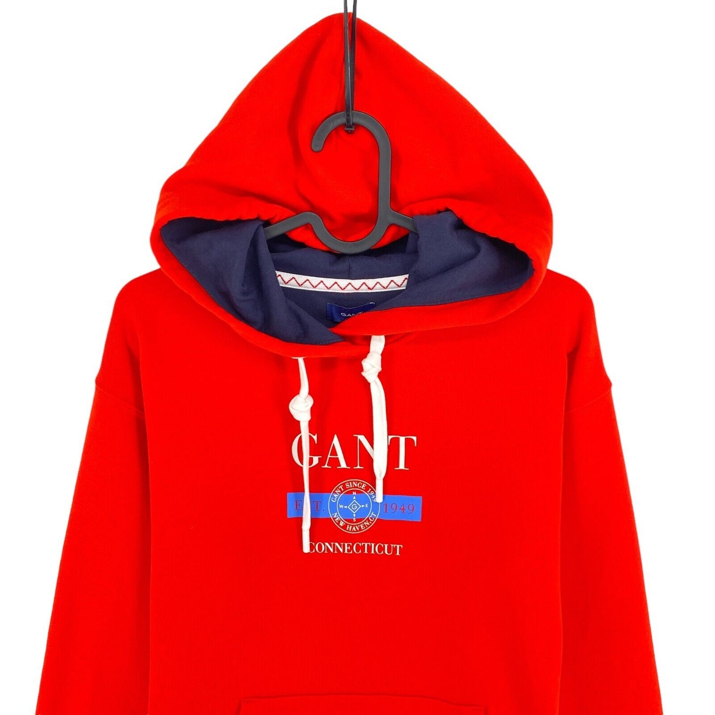 GANT Robe à capuche nautique rouge à manches longues Taille S