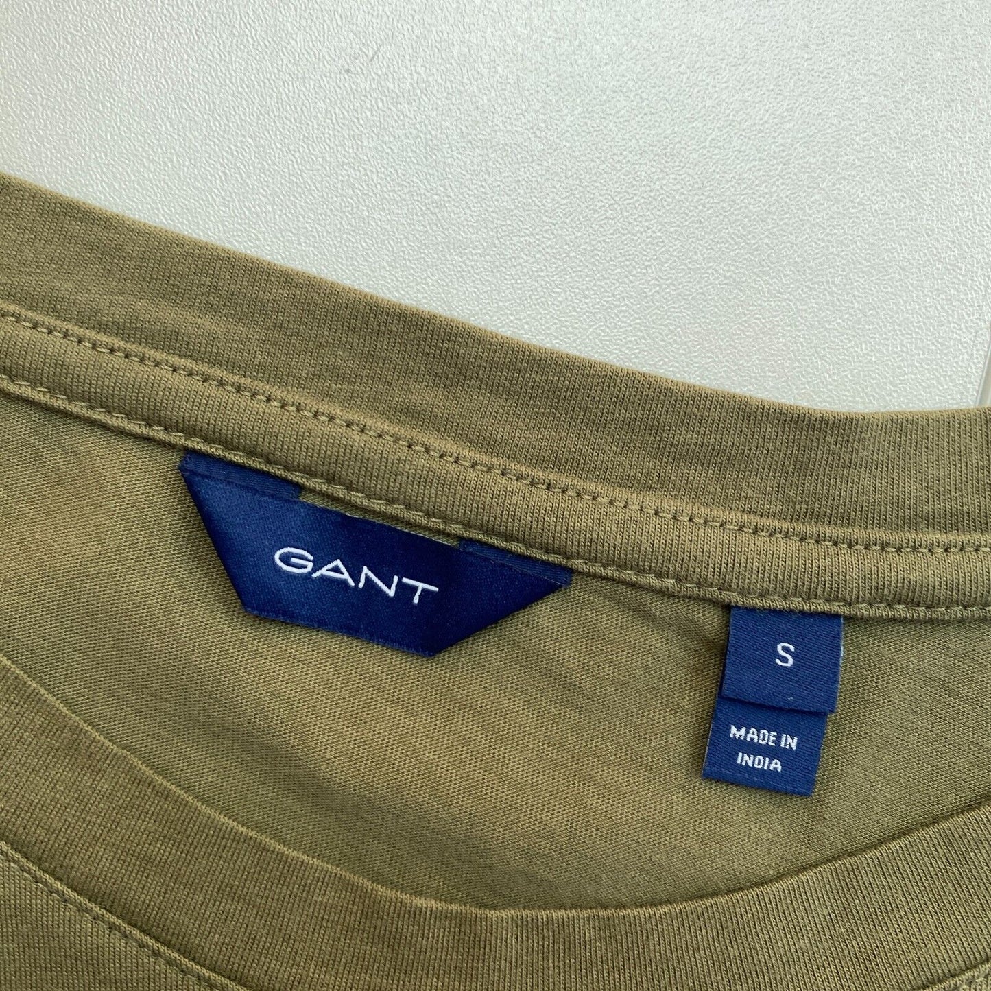 GANT T-shirt à manches longues et col rond Icon G vert foncé taille S