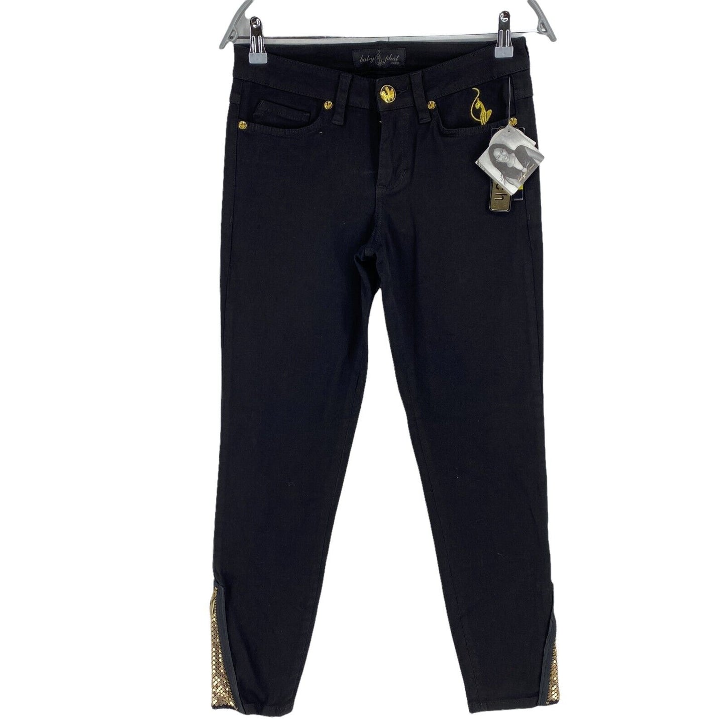 RPR €115 Baby Phat Black Skinny Jeans Size W29 L28