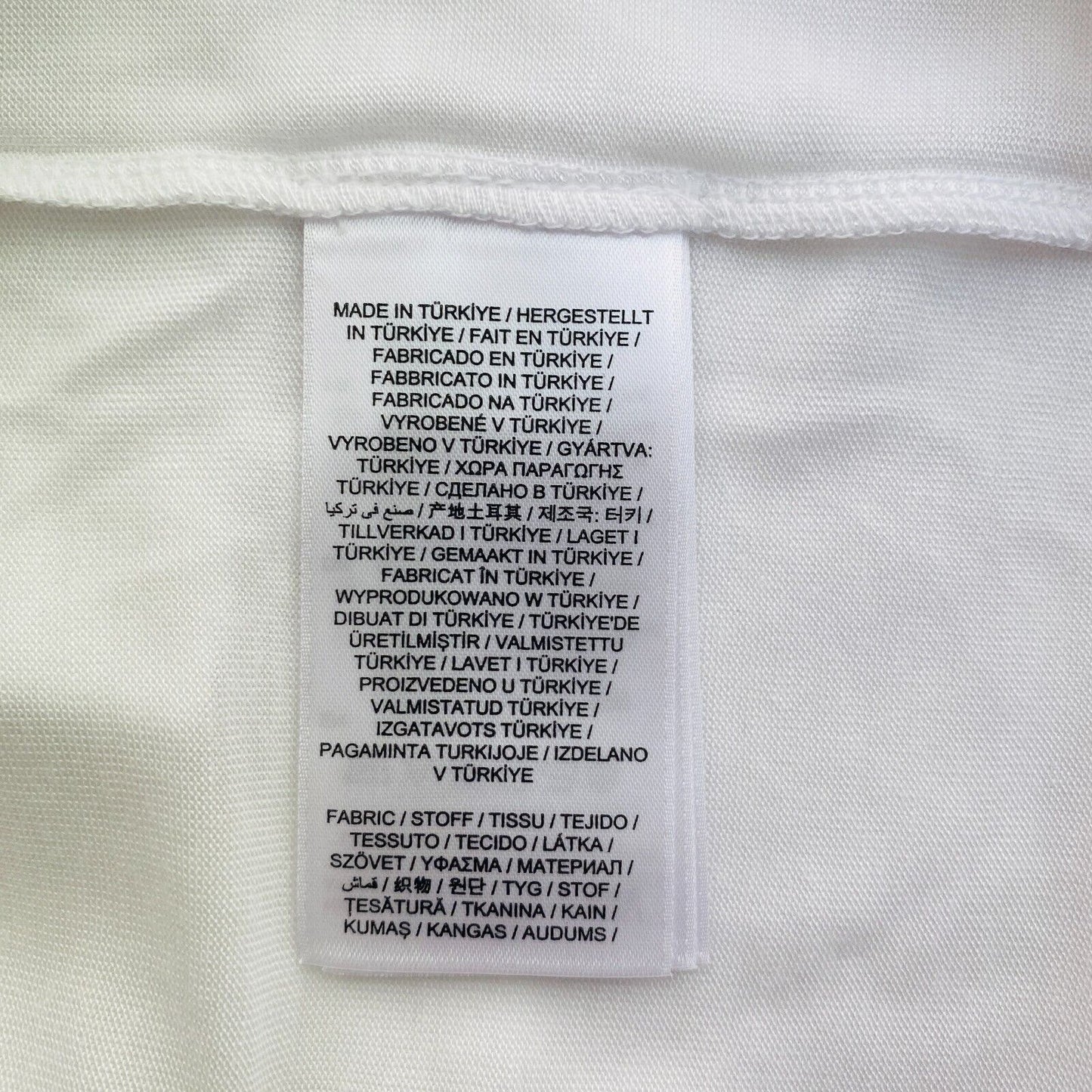 GANT Women White Drape Crew Neck T Shirt Size S