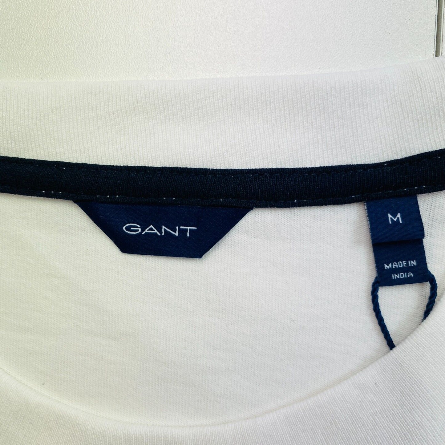 GANT White Retro Logo Short Sleeves T Shirt Dress Size M