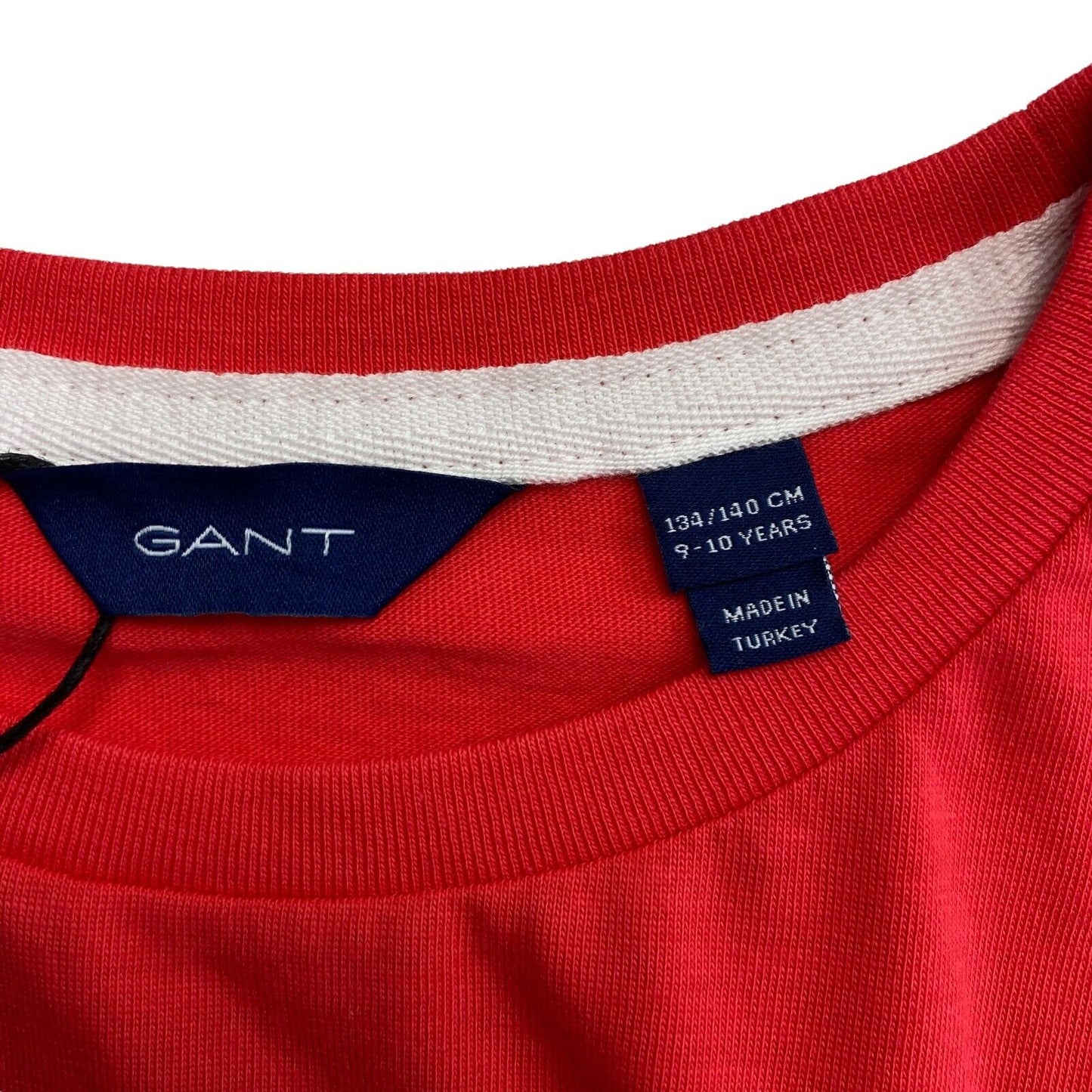 GANT Boys Red 3D Varsity Crew Neck T-Shirt Size 9 - 10 Years 134/140 cm