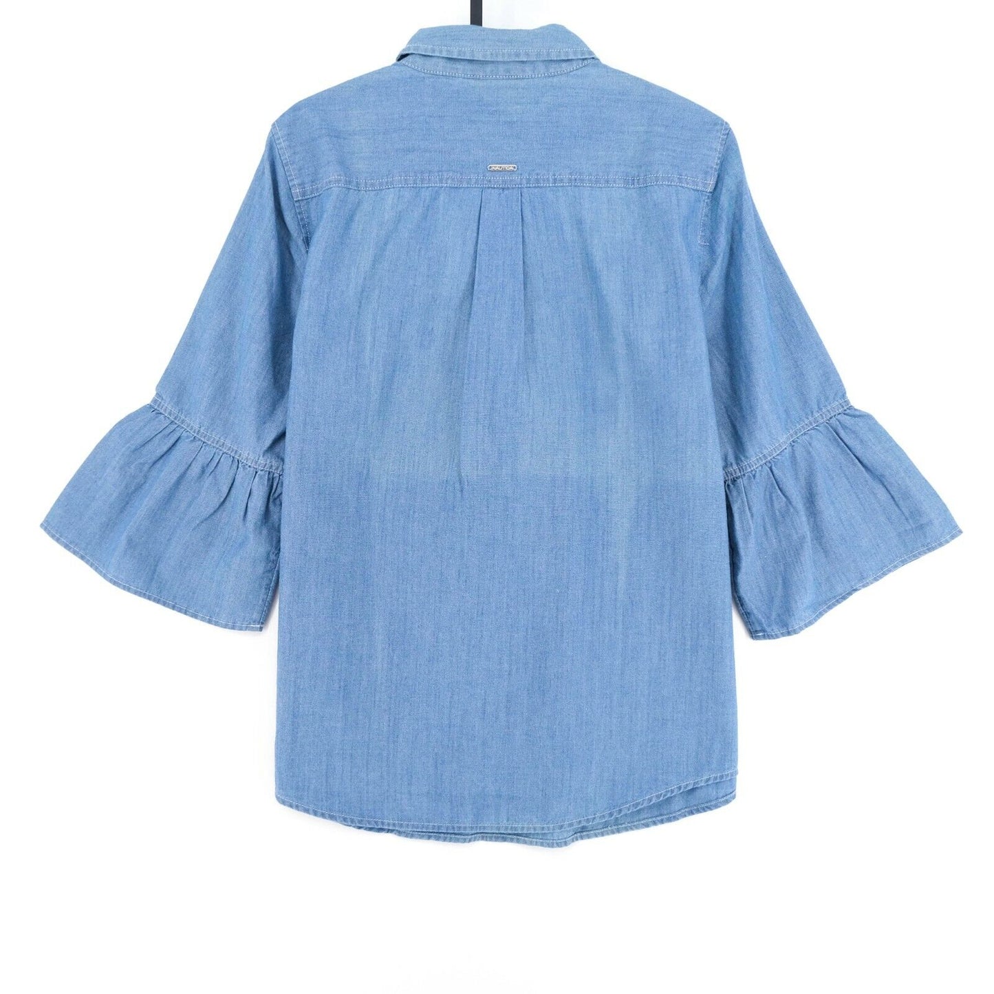 NAUTICA Light Blue Denim Blouse Shirt Size M L