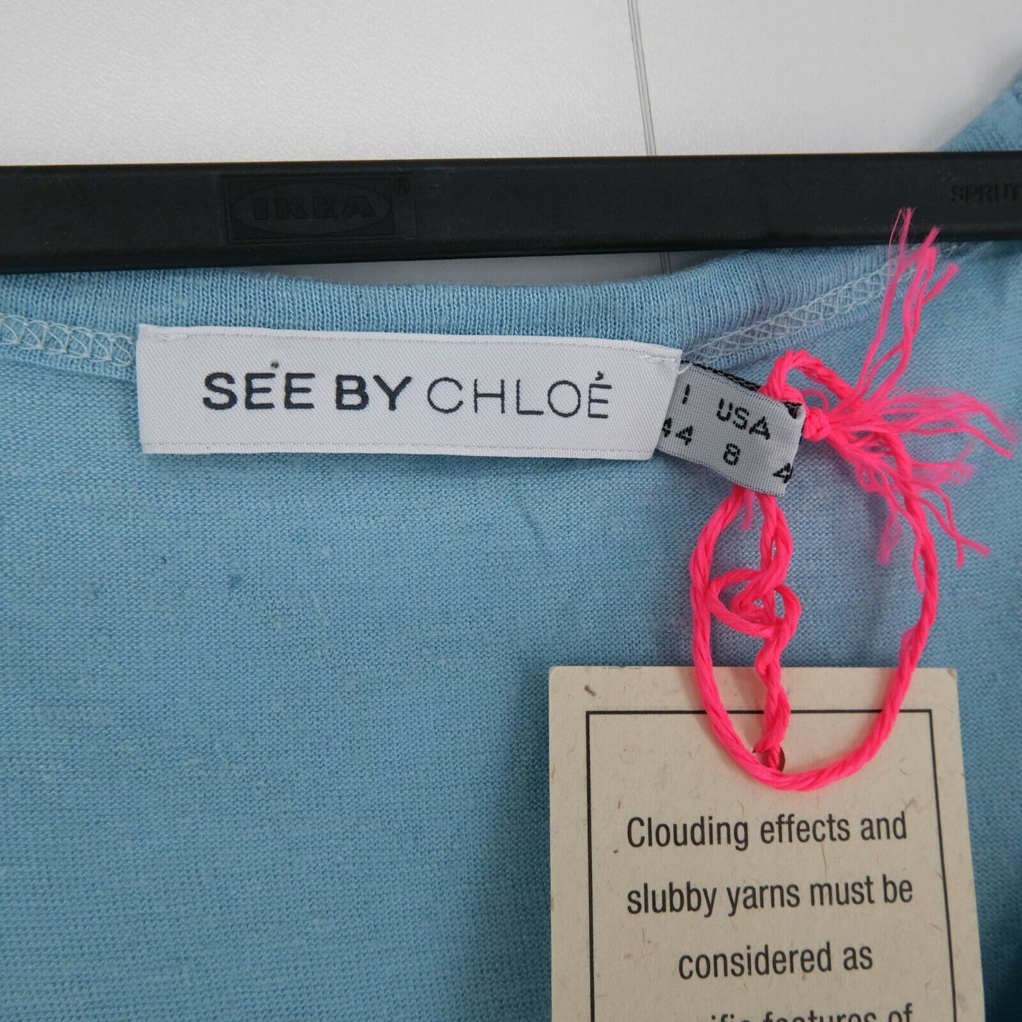 SEE By CHLOE Blue Tank Top T Shirt Size EU 40 UK 12 US 10 EU 44 UK 16 US 14