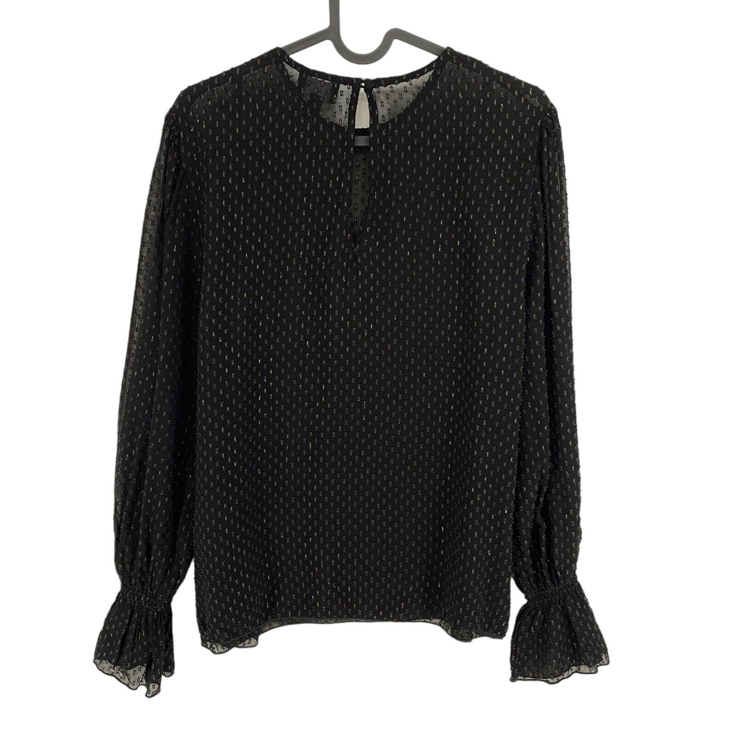 GANT Black Gold Dot Blouse Size EU 34 UK 6 US 4