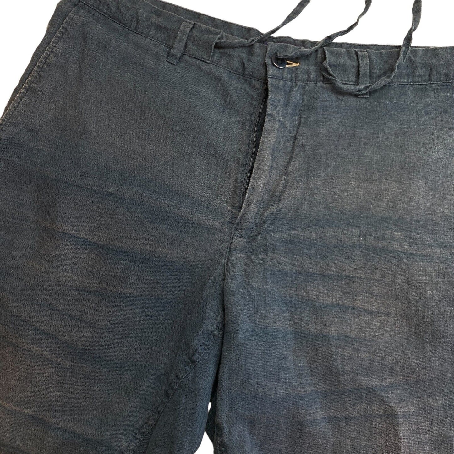 GANT Short chino décontracté en lin bleu marine taille L 2XL