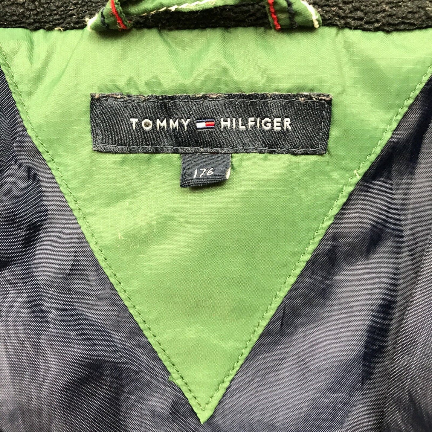 TOMMY HILFIGER Green Down Padded Puffer Jacket Size 176 cm