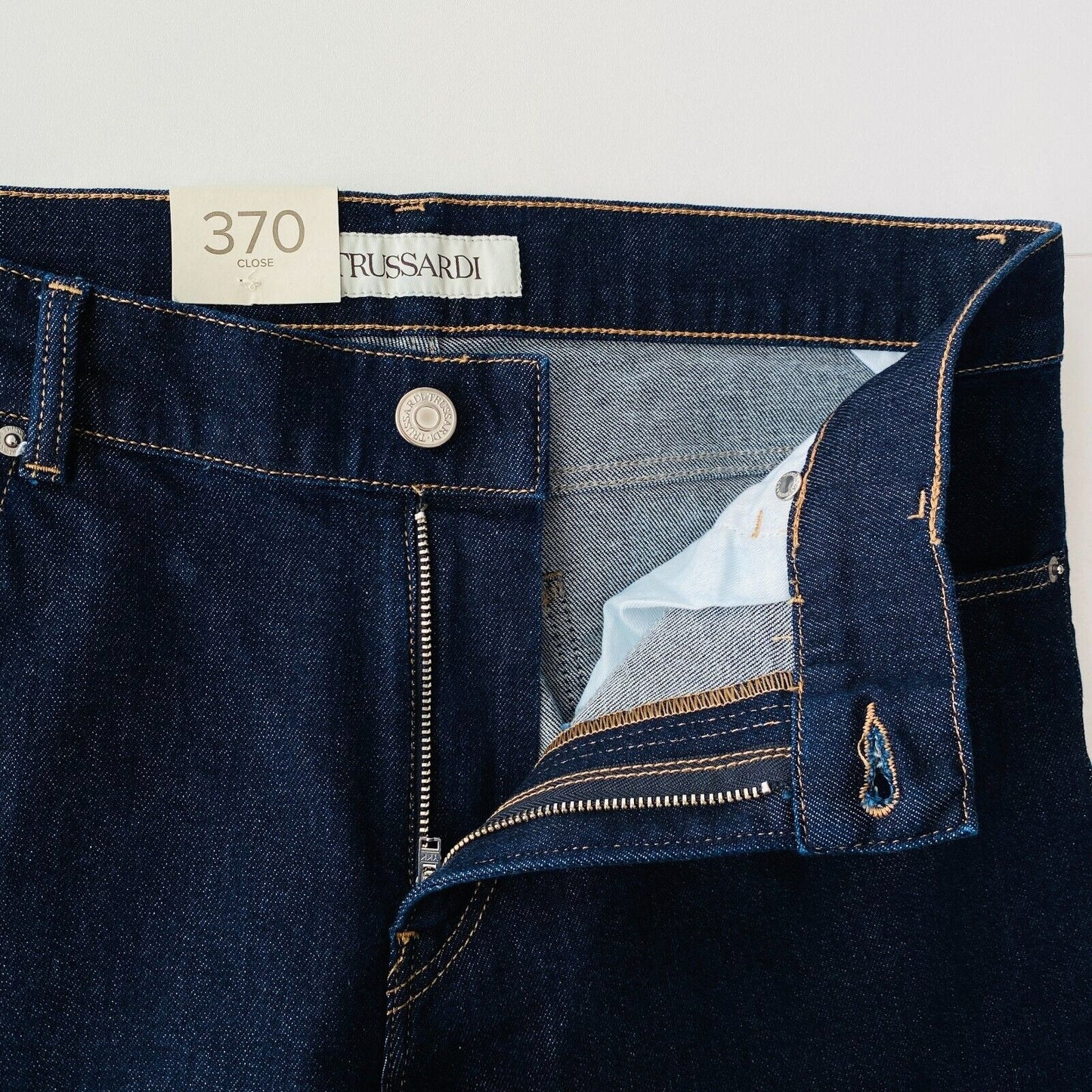 TRUSSARDI 370 CLOSE Dark Blue Slim Fit Jeans EUR 47 W31