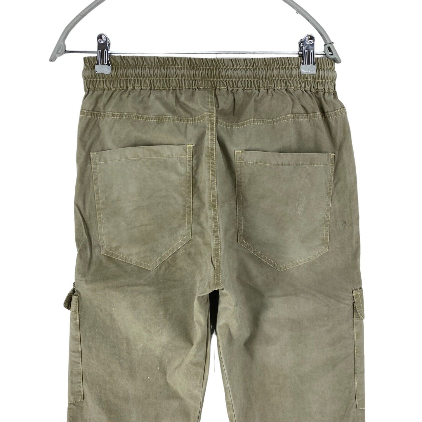 DIESEL URSULA Khaki Green Regular Straight Fit Cuffed Cargo Trousers Size EUR 40