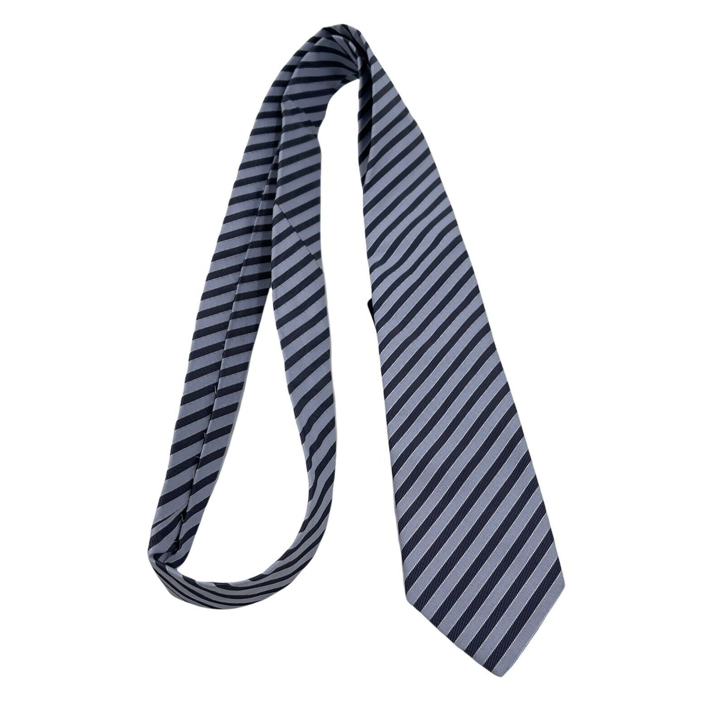 GANT Blue Narrow Striped 100% Silk Hand Made Tie