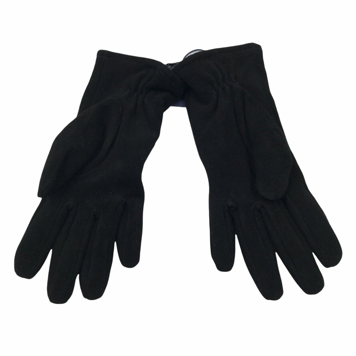 GANT Black 100% Suede Leather and Wool Women's Gloves Size S