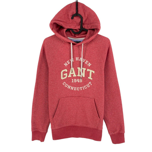 GANT Dark Pink Logo Hoodie Sweater Pullover Size S