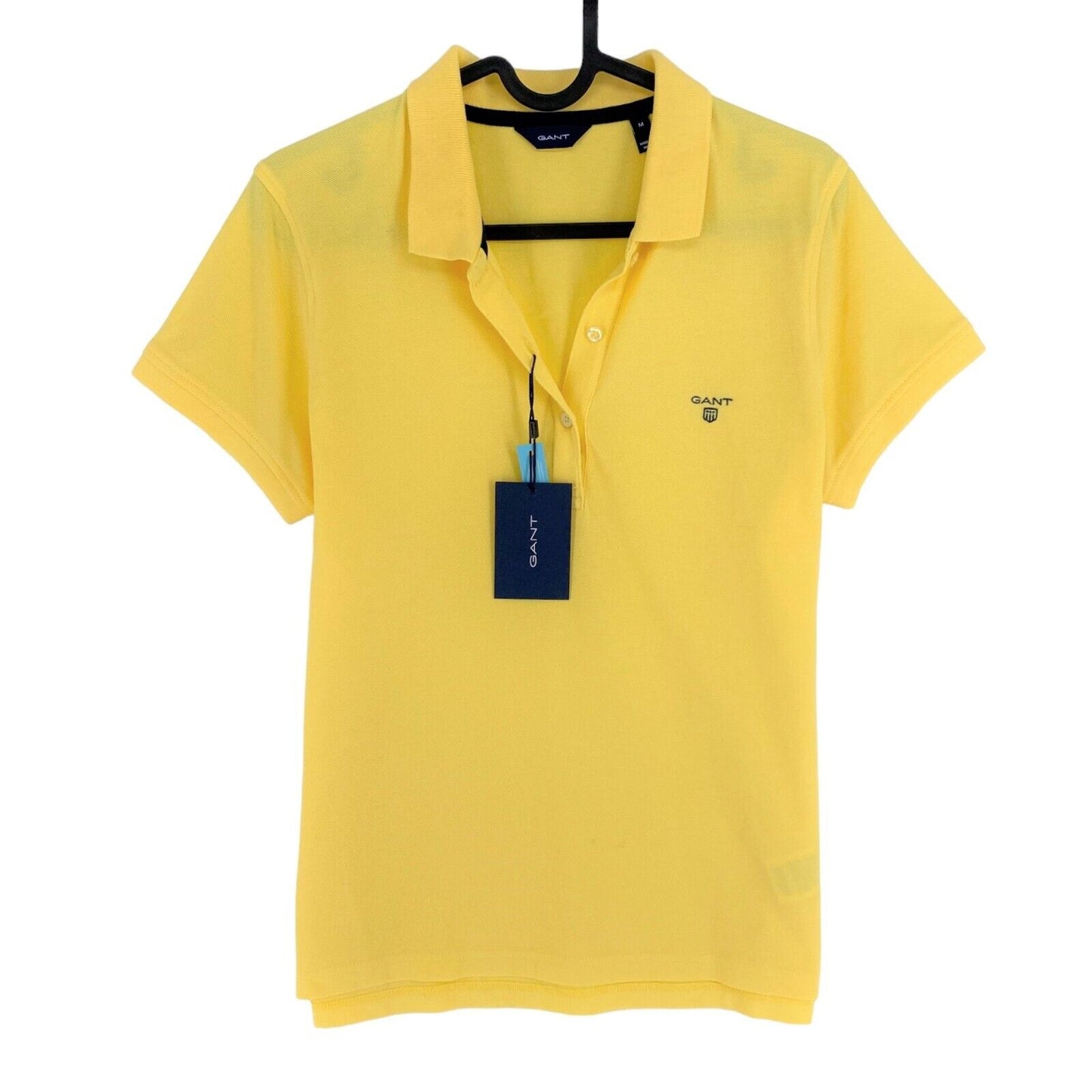 GANT Yellow Summer Pique Short Sleeves Polo Shirt Size M