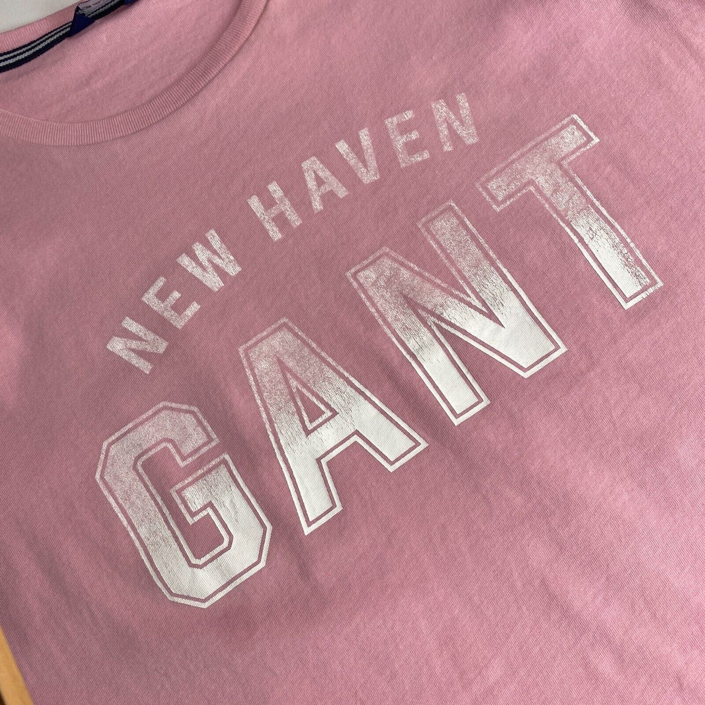 GANT Pink Logo Crew Neck T Shirt Size XS