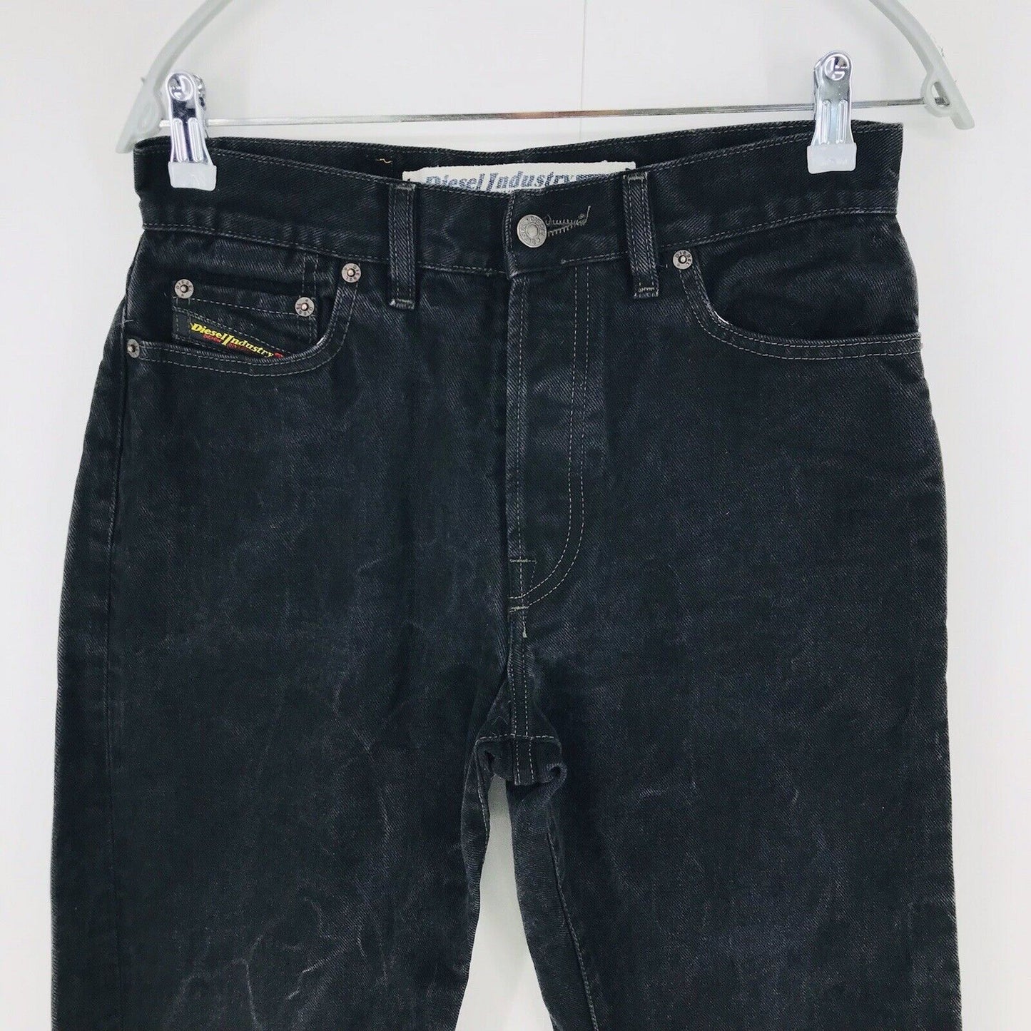 Diesel Dark Grey Regular Straight Fit Jeans W31 L34 Made In Italy