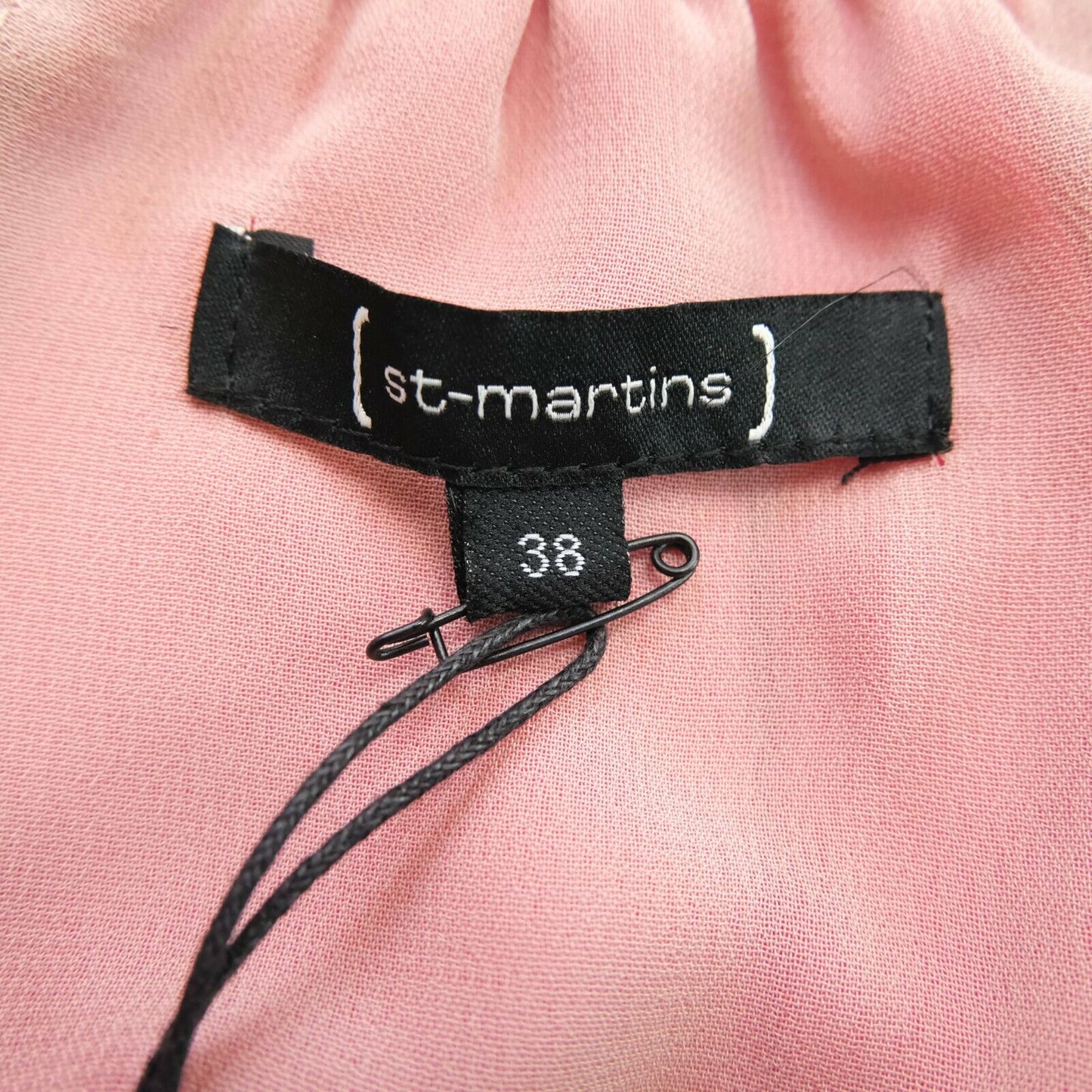 ST-MARTINS Pink Crew Neck A Line Dress Size 38