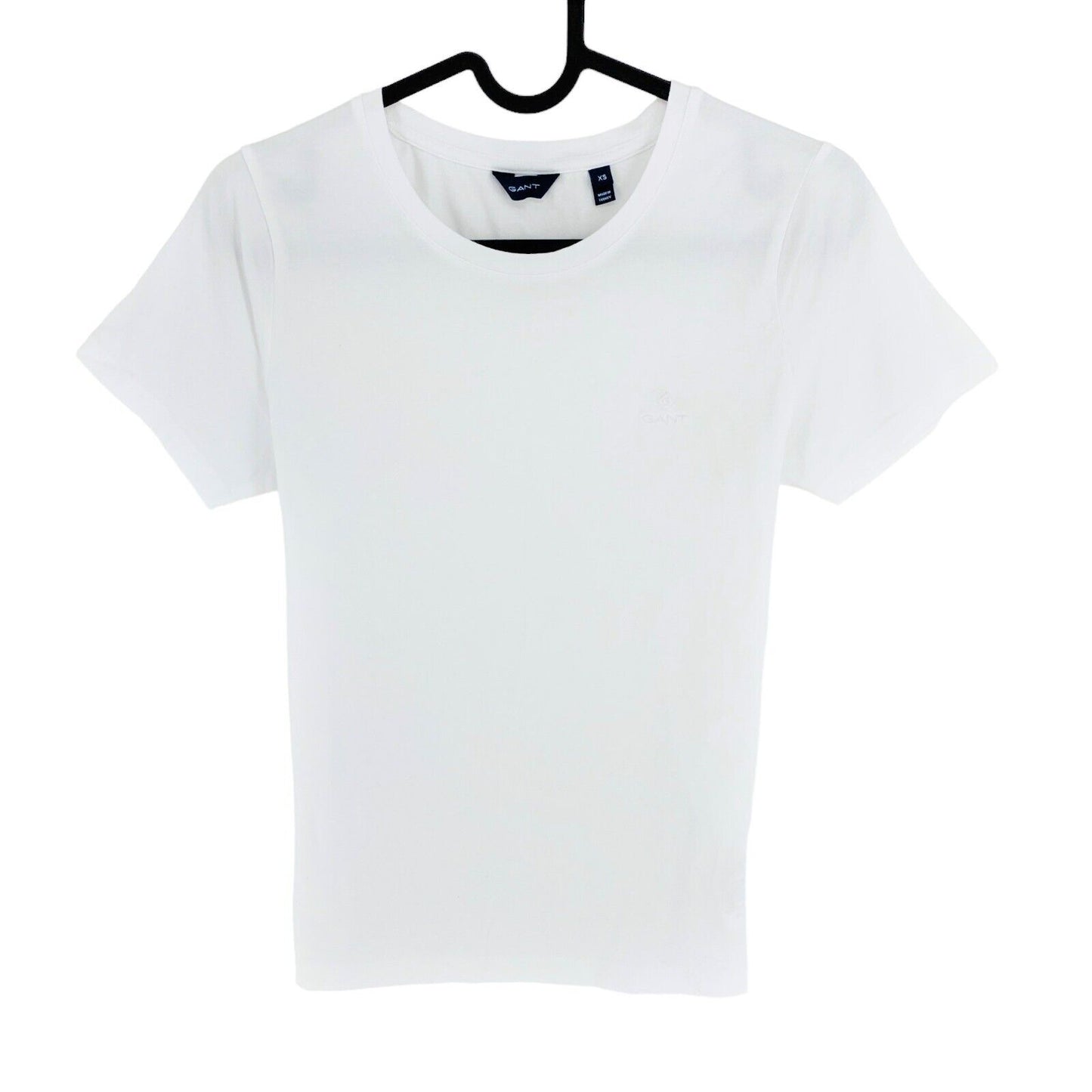 GANT Blanc CTN/ELA Crew Neck SS T-shirt Taille XS