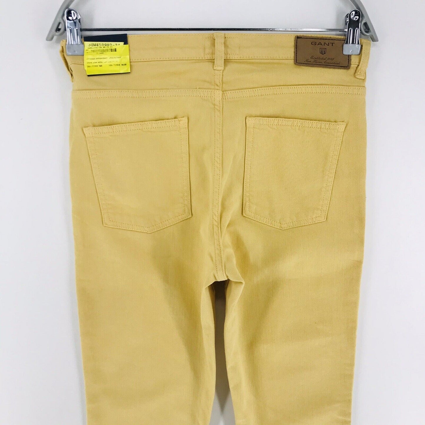 RRP €145 GANT KATE Women Yellow Stretch High Waist Skinny Fit Jeans W28 L34