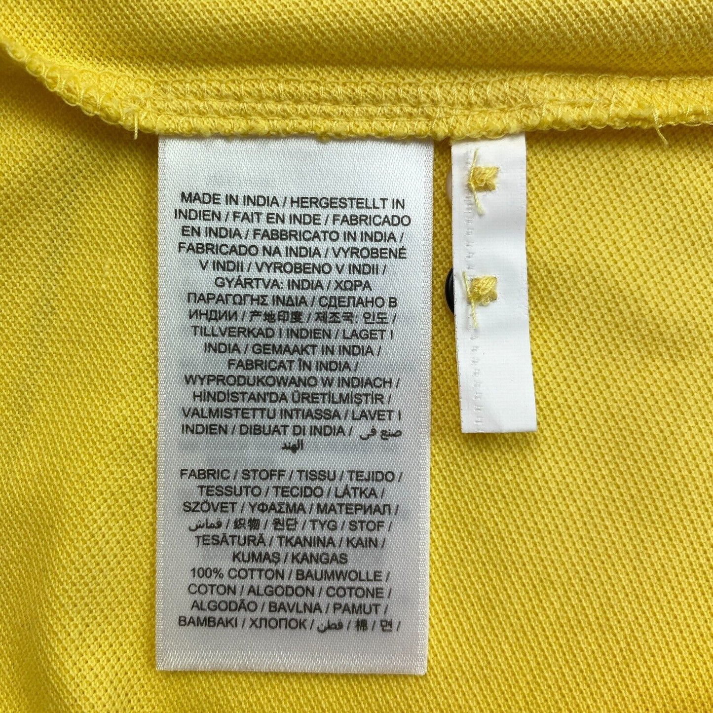 GANT Yellow Summer Pique Polo Shirt Size M