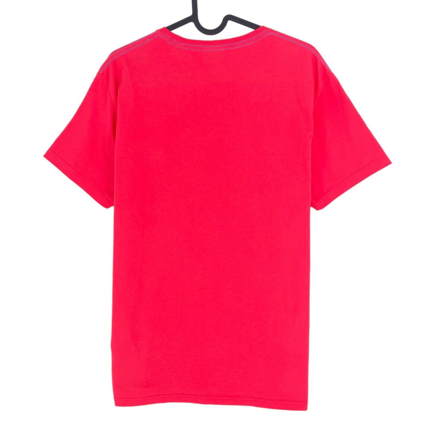 GANT T-Shirt mit Rundhalsausschnitt und kontrastierendem Logo, Rot/Pink, Größe L