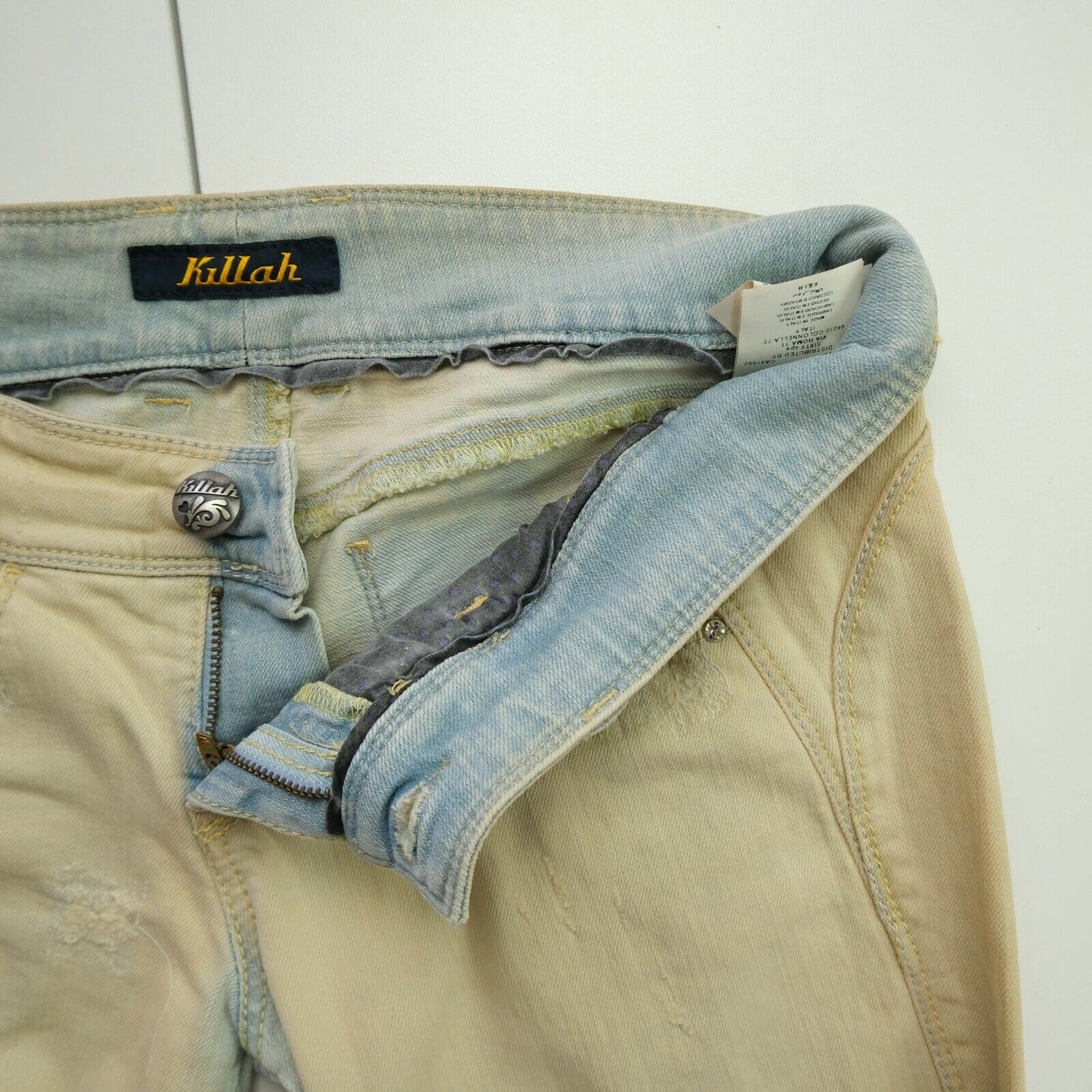 KILLAH Beige Slim Fit Straight Leg Jeans Size 30