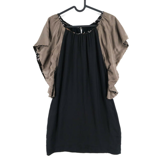 ST-MARTINS Black Crew Neck A Line Dress Size S