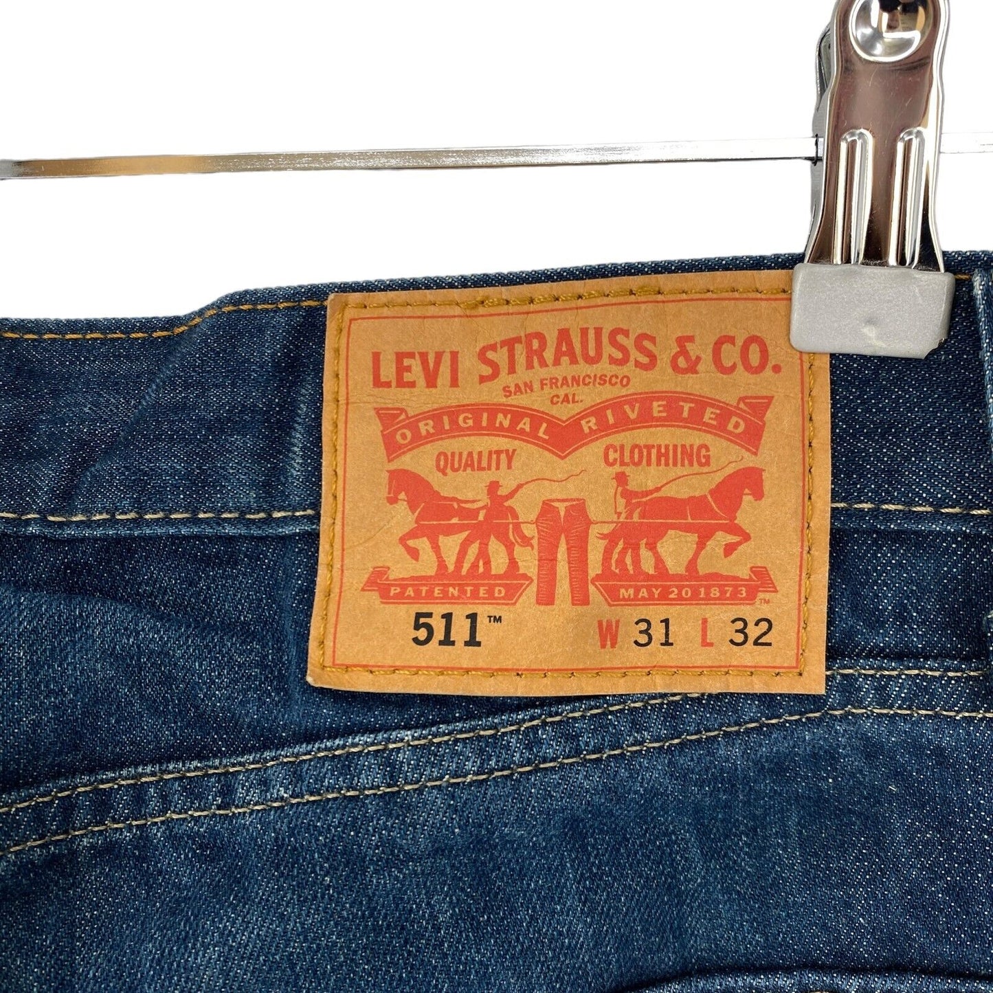 Vintage Levi's 511 Blue Slim Fit Jeans Size W31 L32