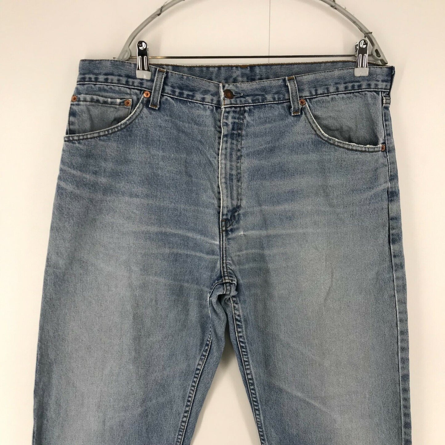 Vintage Levi's 521 02 Blue Regular Straight Fit Jeans W40 L32