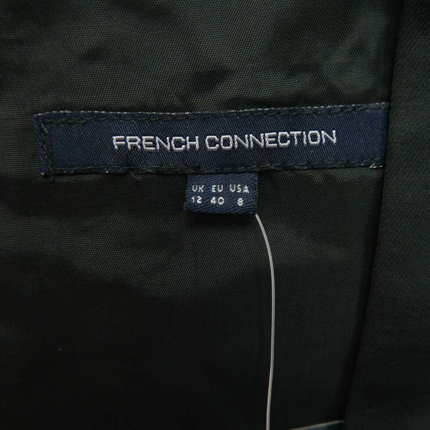 UVP 159 € FRENCH CONNECTION Schwarzes Kleid mit V-Ausschnitt, Größe 12-M