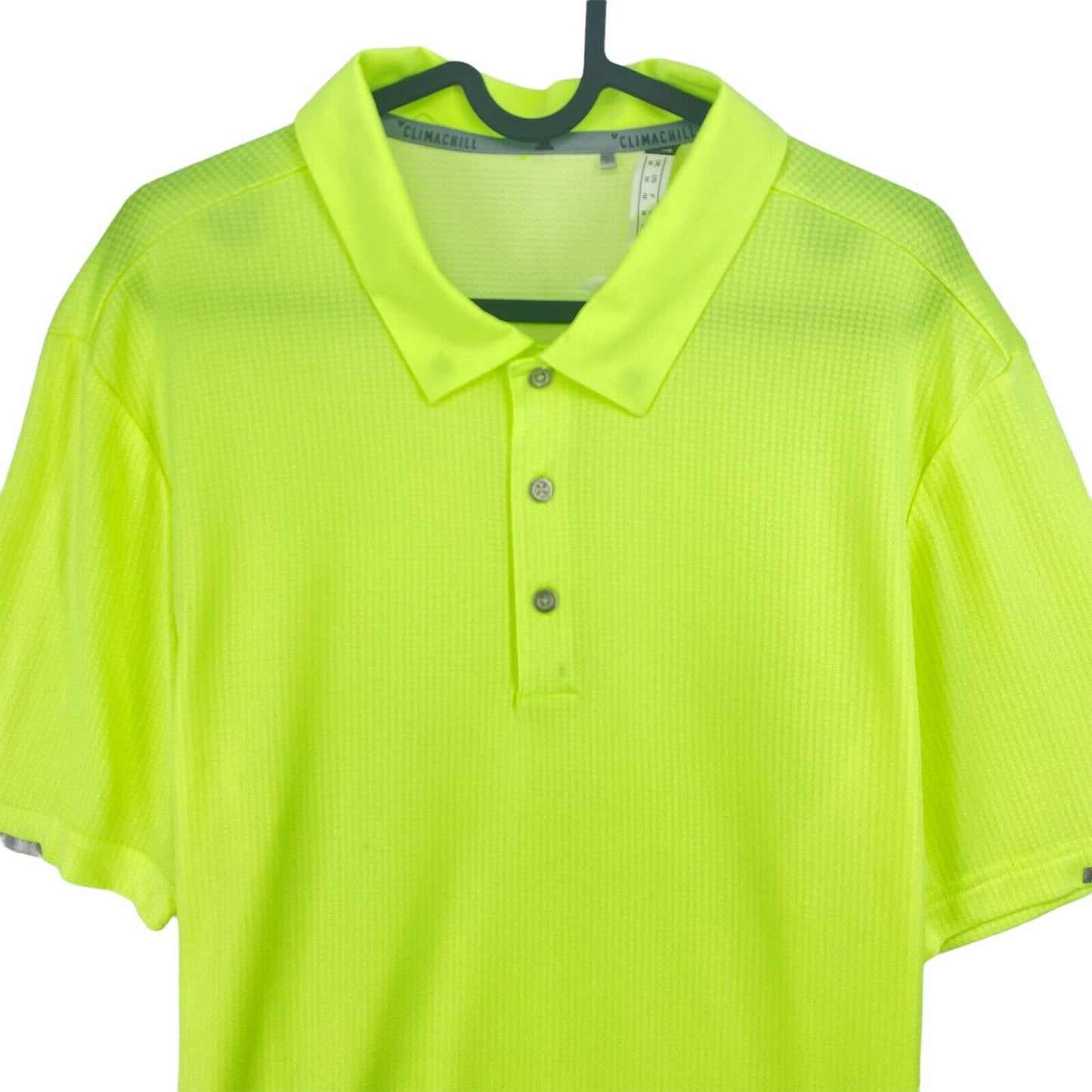 Adidas Golf Climachill Green Regular Fit Polo Shirt Top Size M