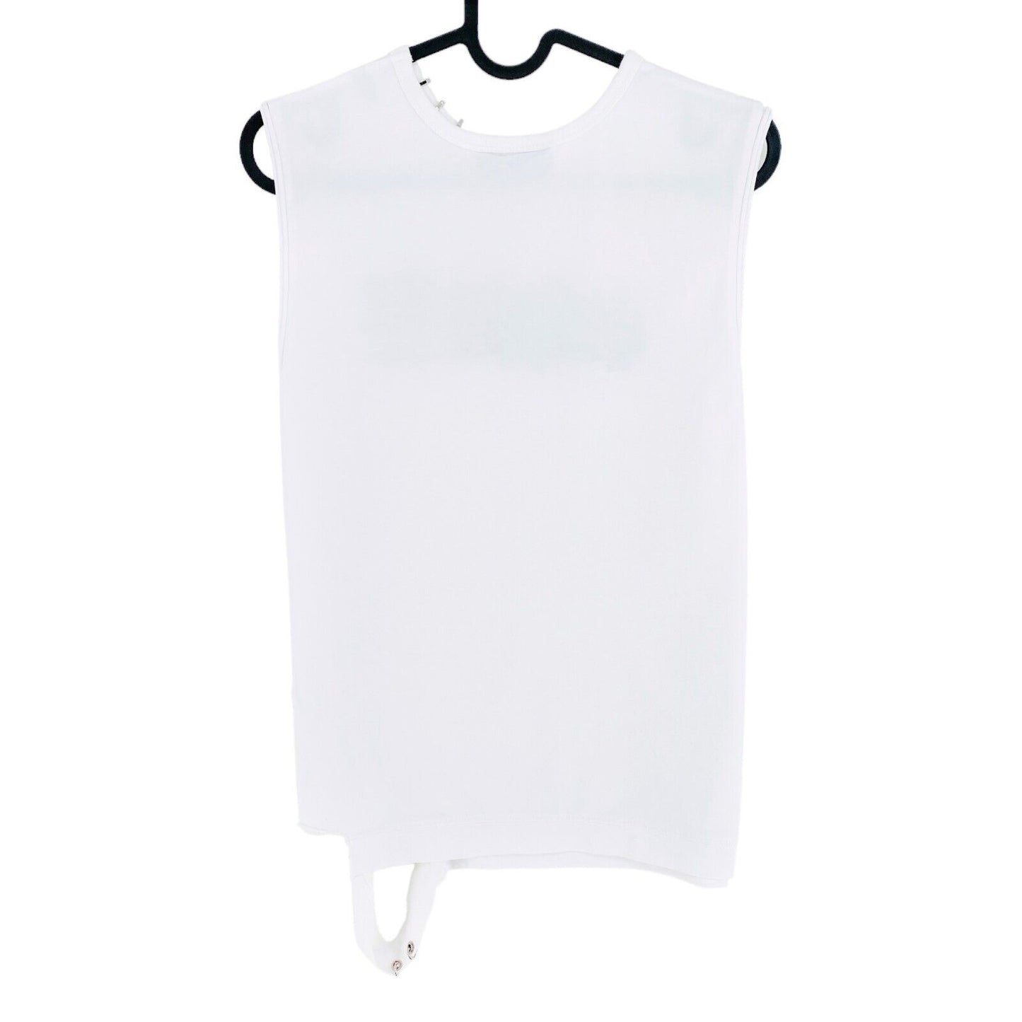 DIESEL White Sleeveless Top T Shirt Crew Neck Size XS