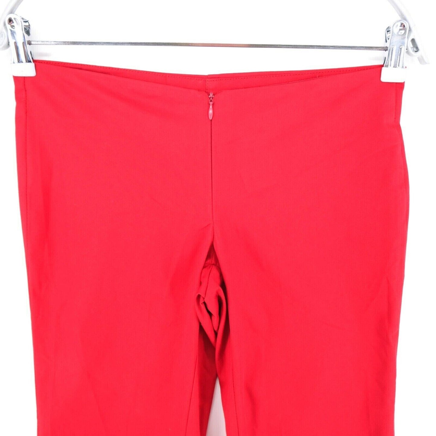 ROSSO DI SERA Red Regular Straight Fit Capri Trousers Size EUR 44