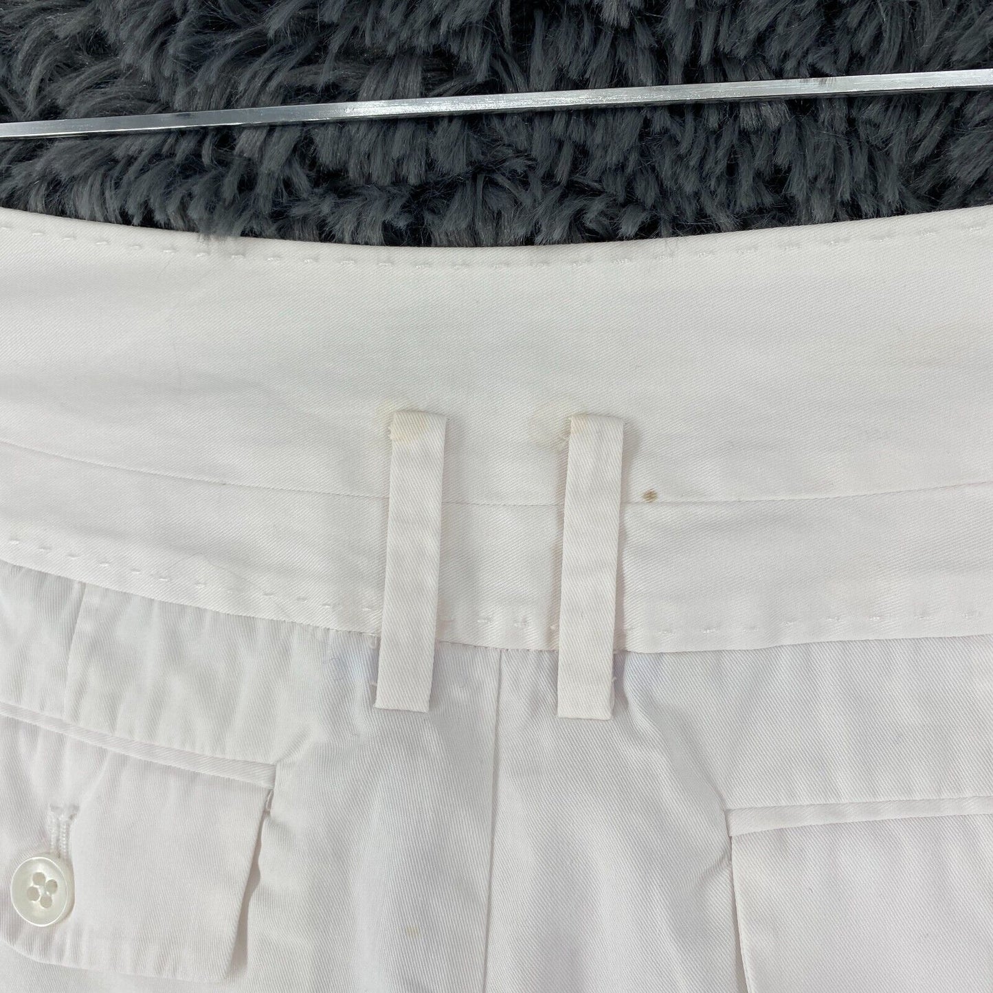 Tommy Hilfiger Women White Relaxed Wide Leg Fit Dress Trousers Size 4 W26