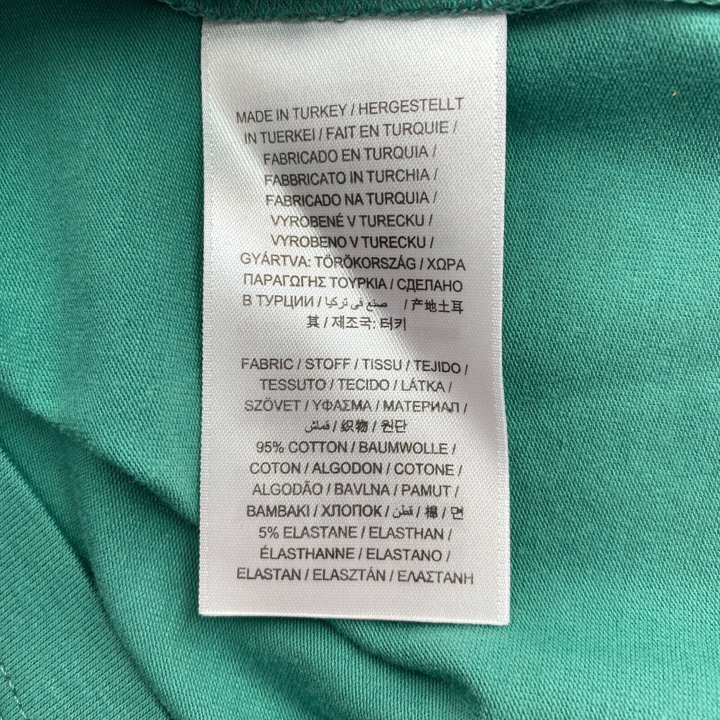 GANT T-shirt à col rond Cott/Ela vert foncé taille XS