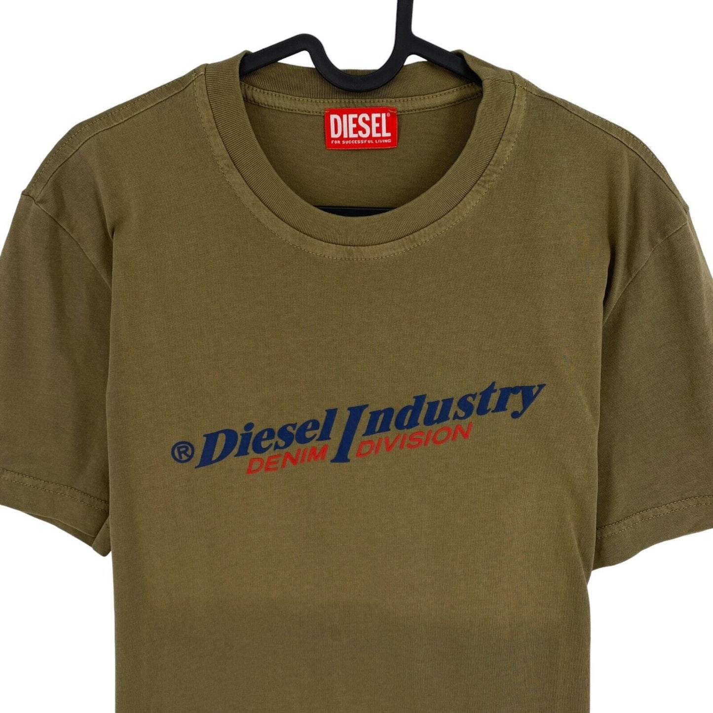 DIESEL Men Green T-DIEGOR-IND Crew Neck Short Sleeve T Shirt Size M