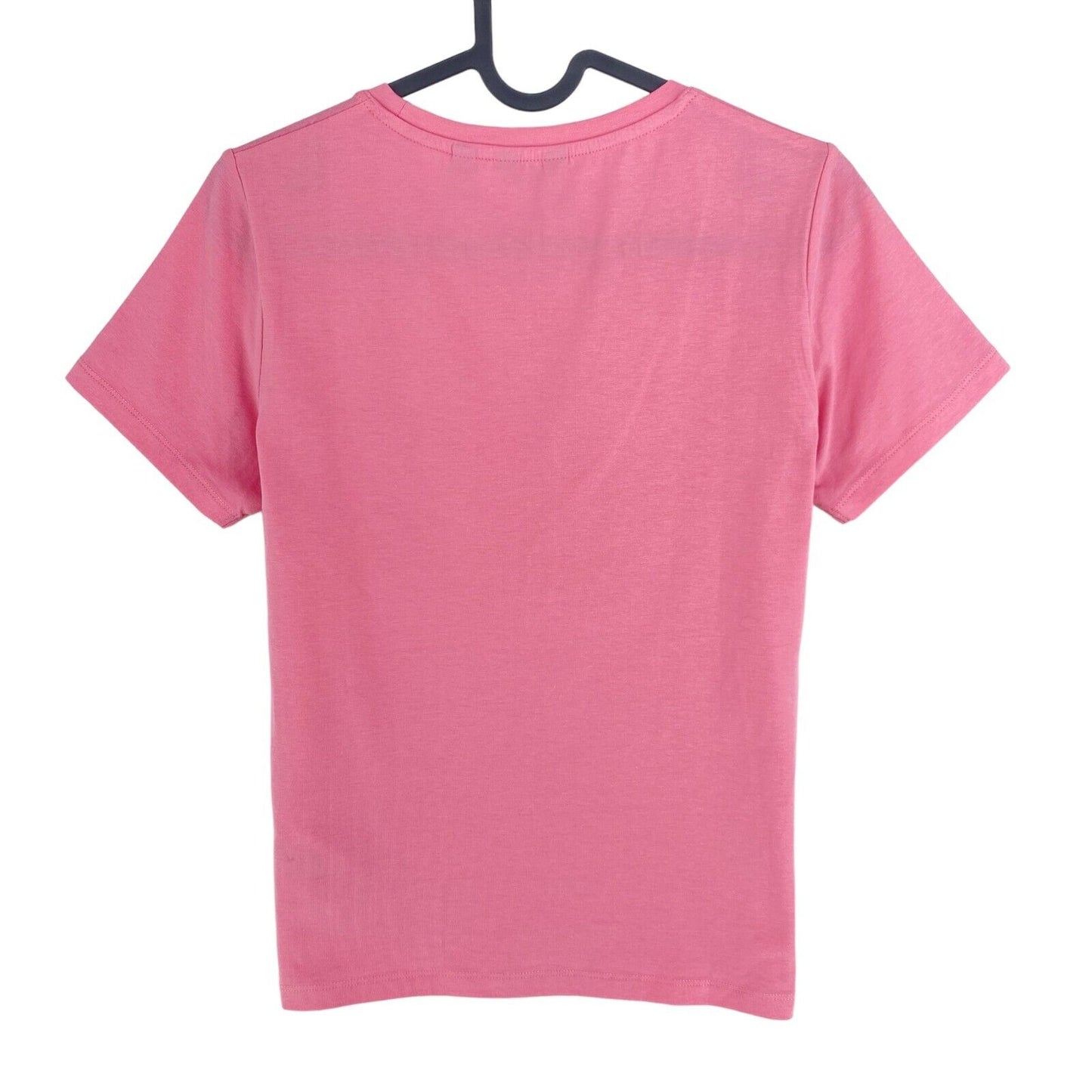 GANT Pink CTN/ELA Crew Neck T Shirt Size XS