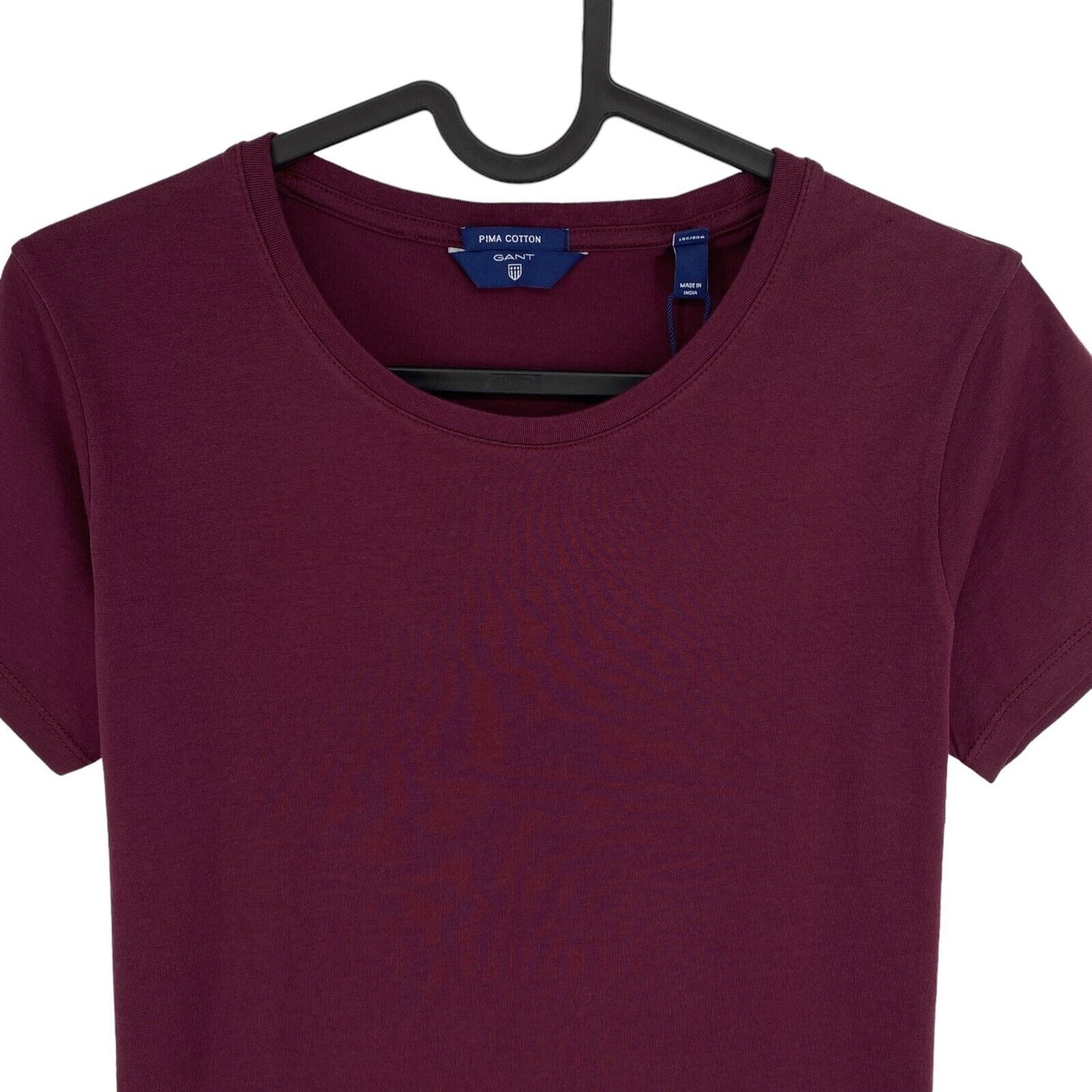 GANT T-shirt à col rond en coton Pima violet foncé taille XS