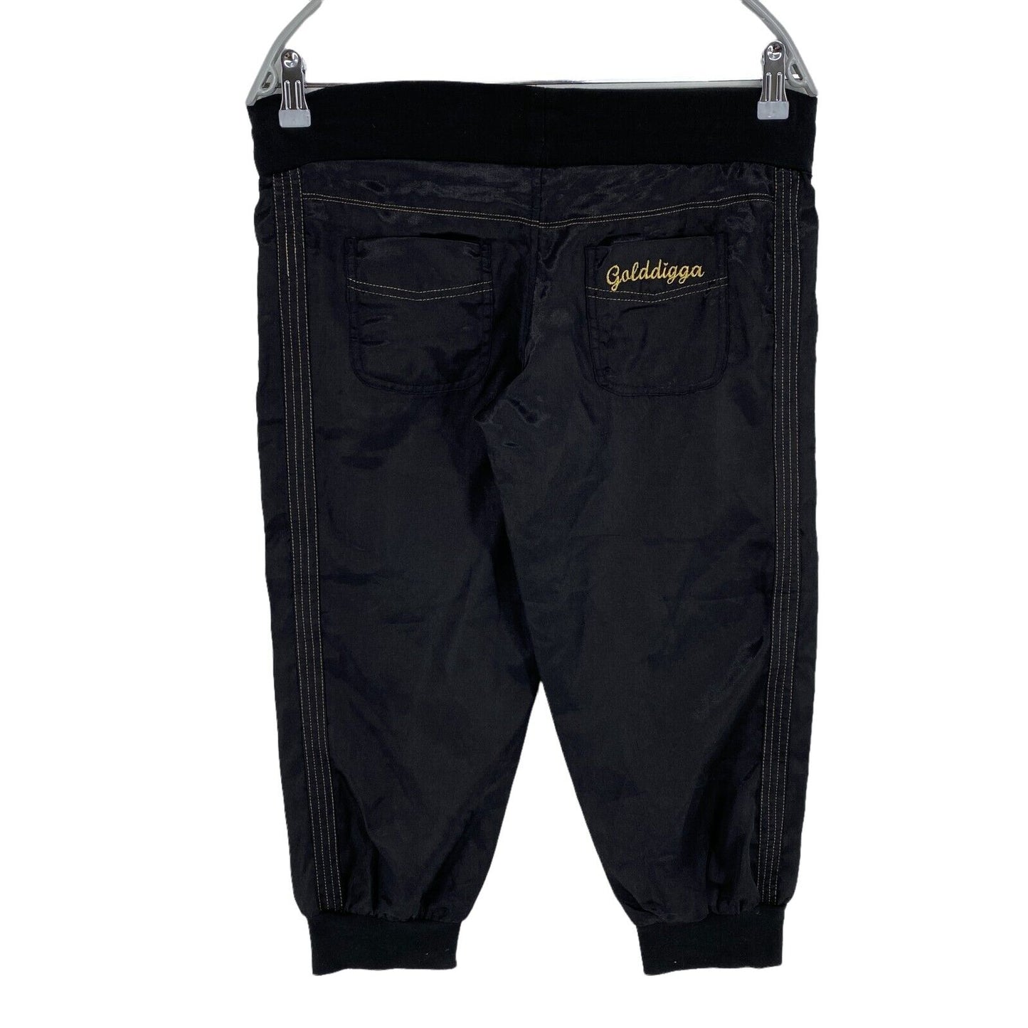 GOLDDIGGA Black Capri Trousers Pants Size XS W32