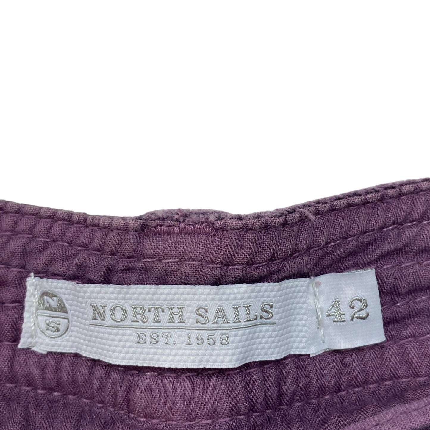 Prix ​​conseillé 115 € NORTH SAILS Bermuda en mélange de coton violet à carreaux Taille EU 42 W30