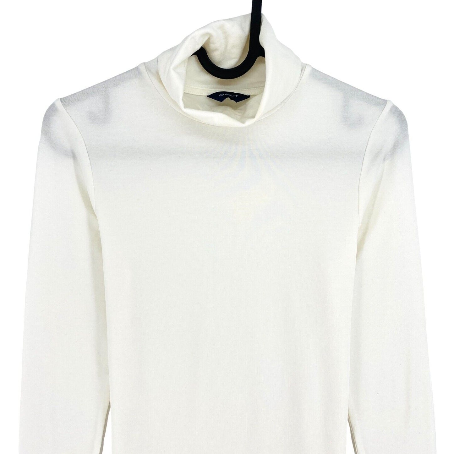 GANT White Jersey Long Sleeves Turtle Neck T Shirt Size XS