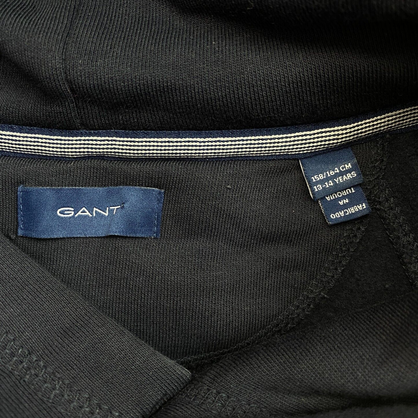 GANT Pull à capuche bleu marine Lock Up pour garçon Taille 13-14 ans 158/164 cm