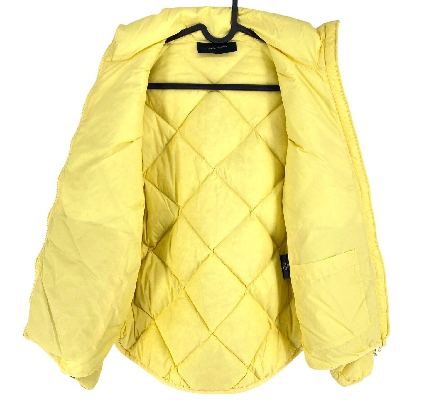 Peak Performance Women Yellow Mount Liner Down Jacket Coat Size S